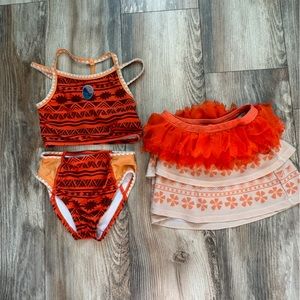 DISNEY MOANA bathing suit. Disney clothing. Dress up. Girls swimsuit. Modern